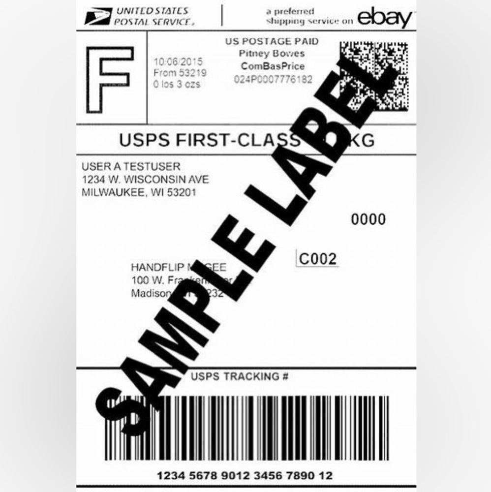 EXTRA SHIPPING LABEL FOR LIVE SHOW - Picture 2 of 2